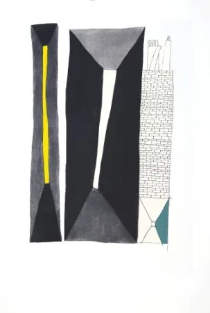 Etching And Aquatint Benmayor - Pasillo con muro