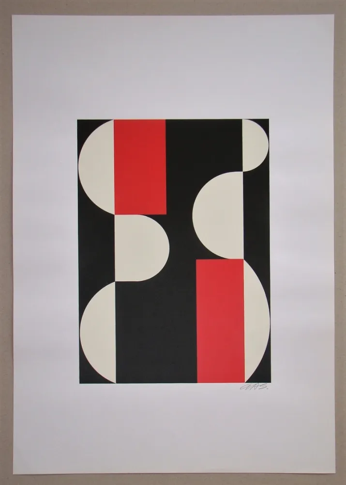 Screenprint Béöthy Steiner - Composition, 1970
