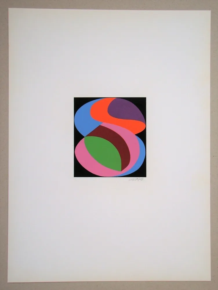 Screenprint Béöthy Steiner - Composition, 1972