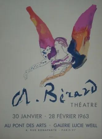 Lithograph Berard - Théatre