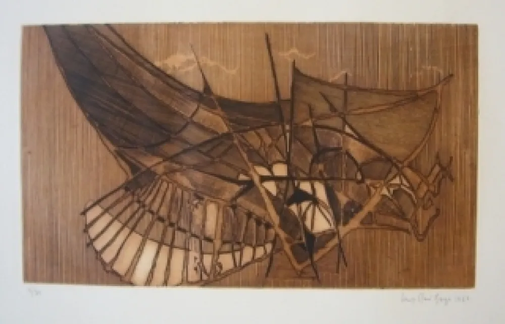 Etching Berge - Araignée