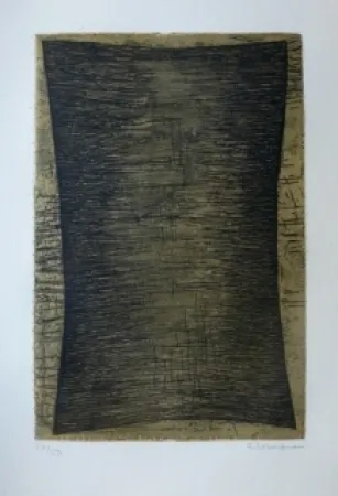 Etching And Aquatint Bergman - Composition