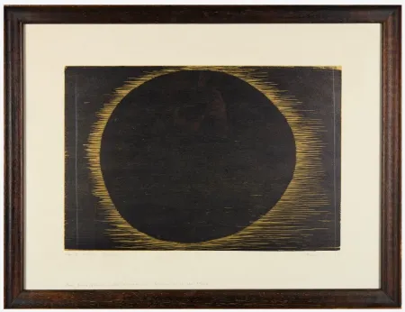 Woodcut Bergman - Planète