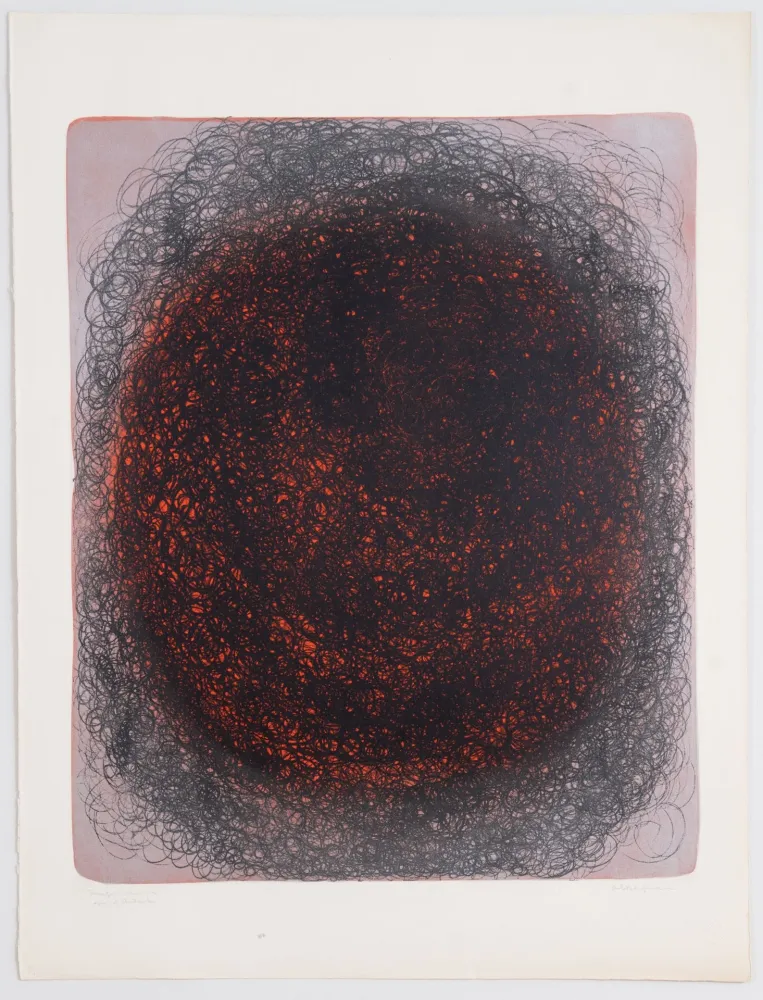 Lithograph Bergman - Ringel Univers / Ringunivers.