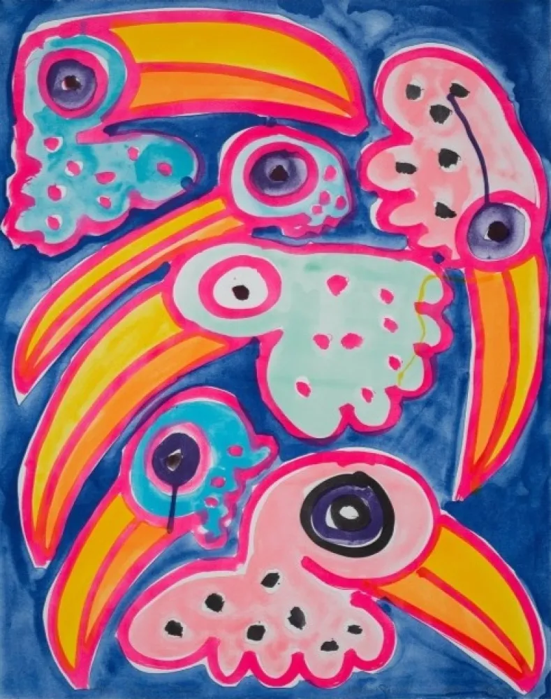 Lithograph Bernhardt - Toco Toucan Tocano