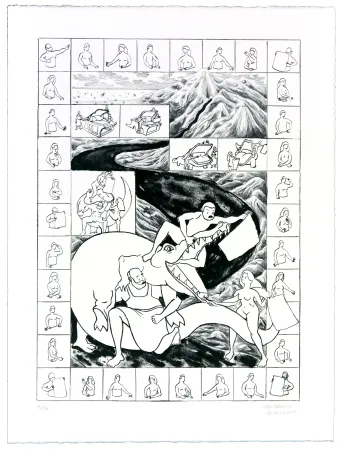 Lithograph Berthemet - Sans 