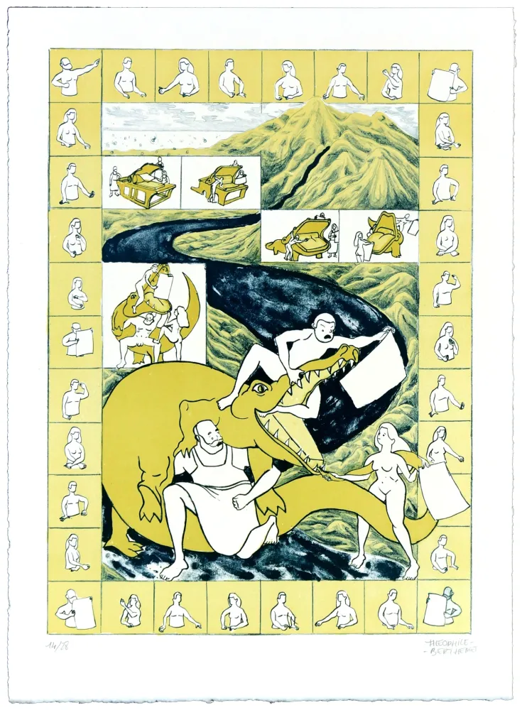 Lithograph Berthemet - Sans titre