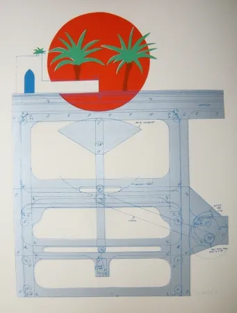 Lithograph Bertholo - Sans titre