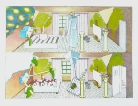 Lithograph Bertholo - Sans titre