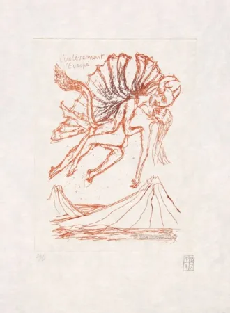 Engraving Bettencourt - L'enlèvement d'Europe + Livre