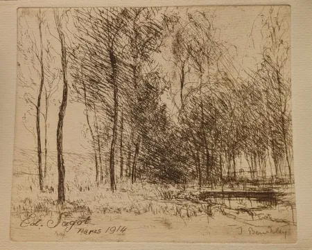 Etching Beurdeley - The Headwaters of the Voulzie