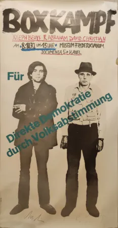 Offset Beuys - “Boxkampf für direkte Demokratie durch Volksabstimmung“, 1972.
