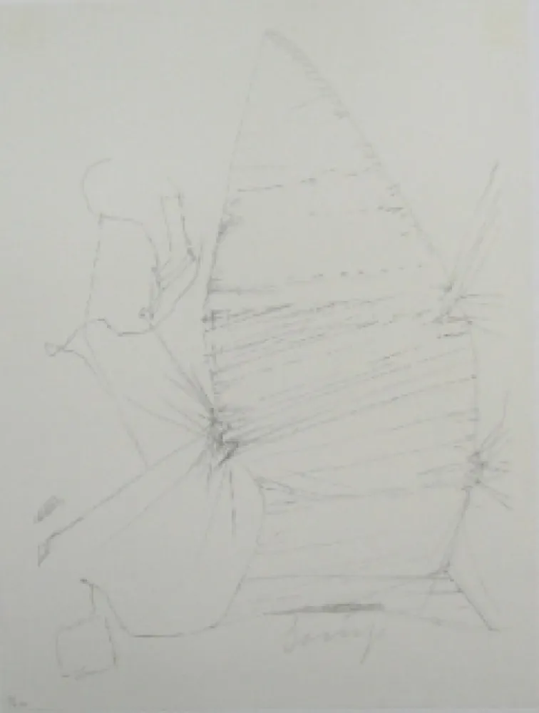 Lithograph Beuys - Codices Madrid 3