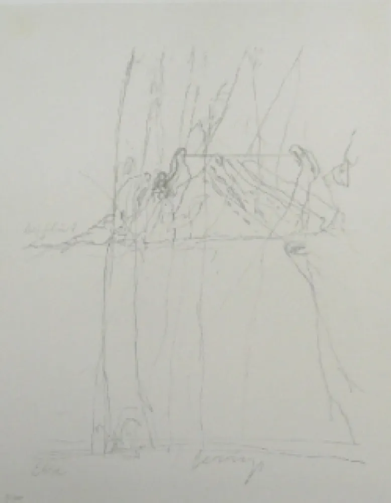 Lithograph Beuys - Codices Madrid 4