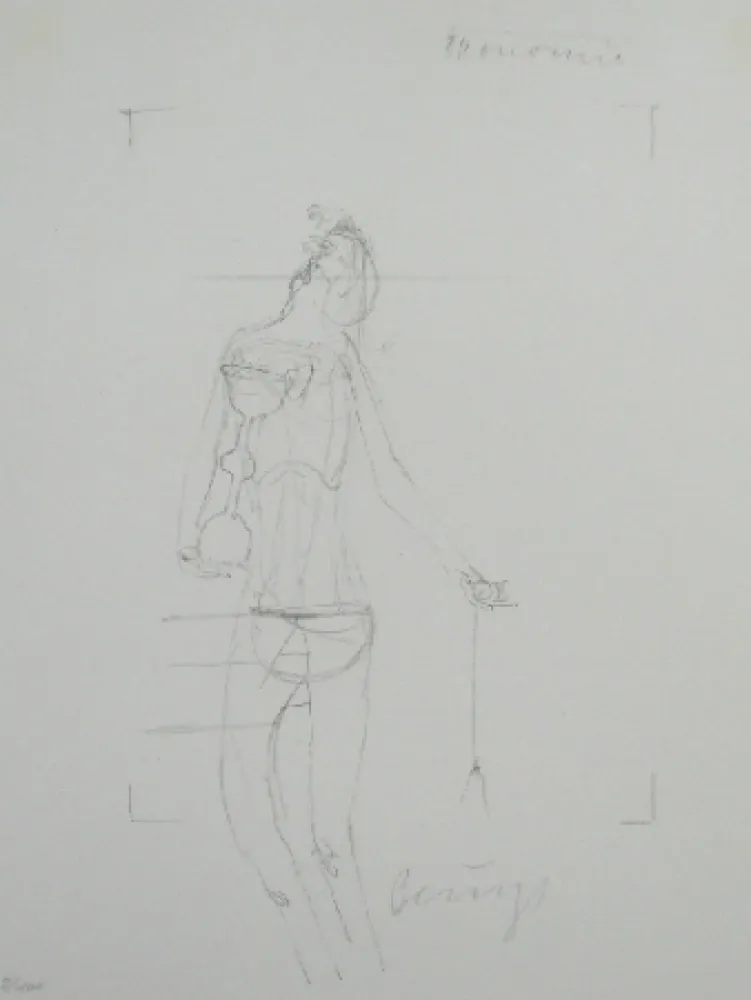 Lithograph Beuys - Codices Madrid 7