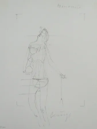 Lithograph Beuys - Codices Madrid 7