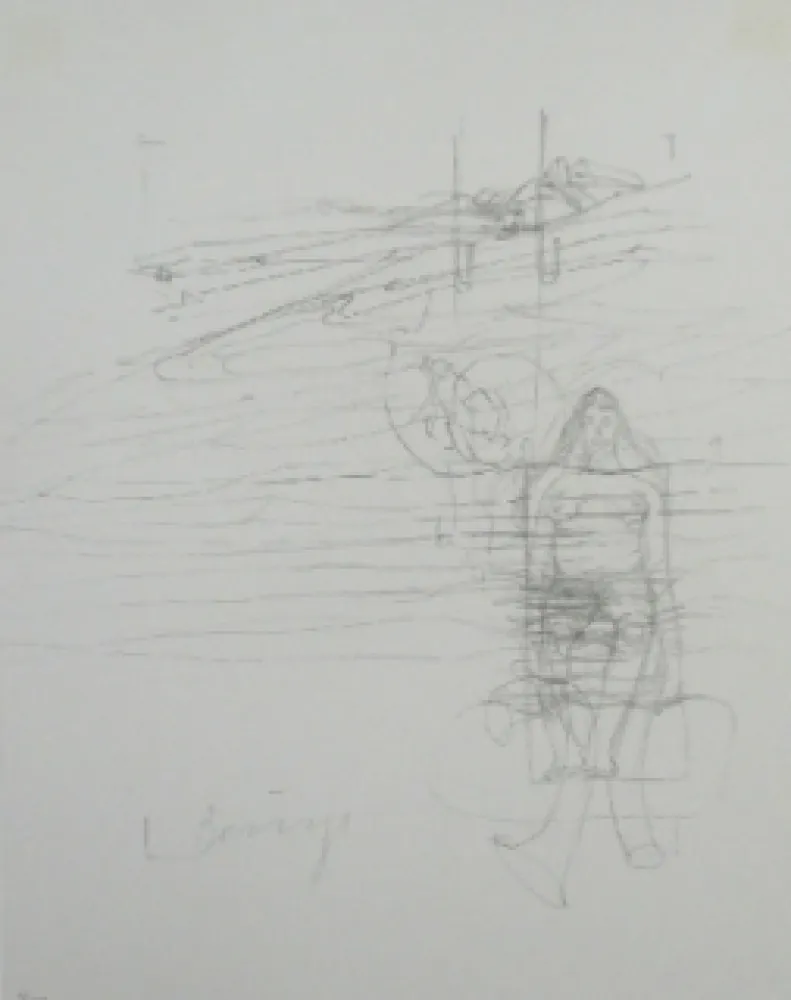 Lithograph Beuys - Codices Madrid 8