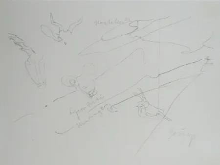 Lithograph Beuys - Codices Madrid 9