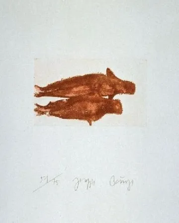Etching And Aquatint Beuys - Meerengel Zwei Robben