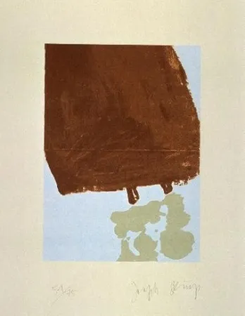 Aquatint Beuys - Mit Fett gefüllte Skulptur