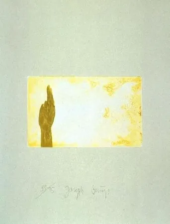 Aquatint Beuys - Schwurhand