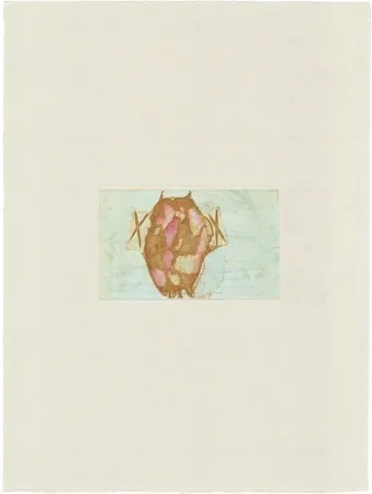 Etching Beuys - Tränen: Schamanentrommel (grün) 