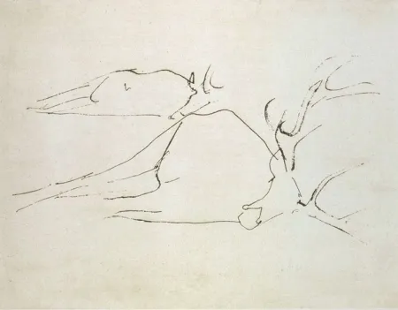 Etching And Aquatint Beuys - Zirkulationszeit: Tote Hirsche