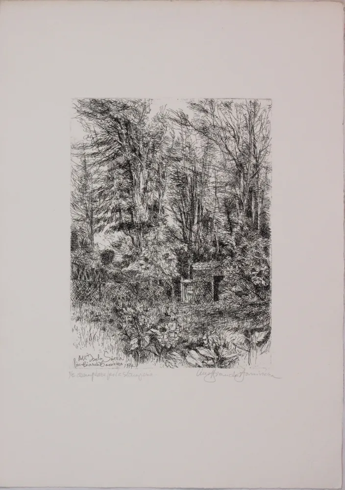 Engraving Bianchi Barriviera - All'isola sacra