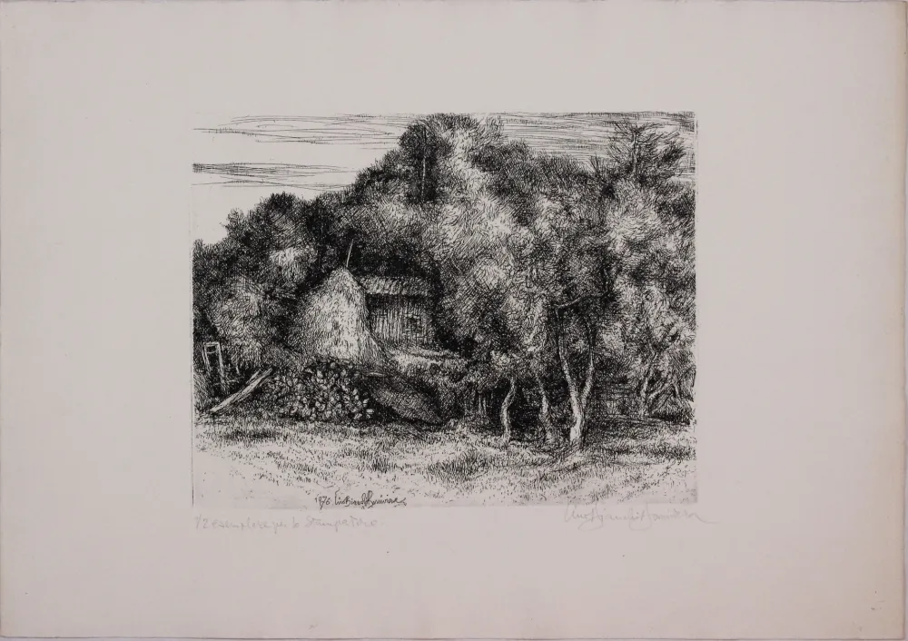 Engraving Bianchi Barriviera - Untitled