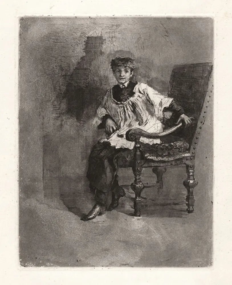 Etching And Aquatint Bianchi - CHIERICO SEDUTO