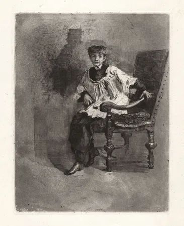 Etching And Aquatint Bianchi - CHIERICO SEDUTO