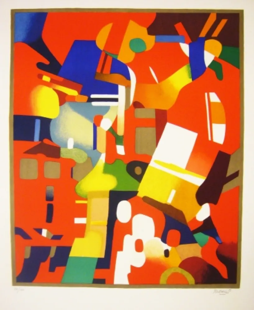 Lithograph Bierge - Acrimonte