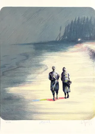 Lithograph Bigum - April