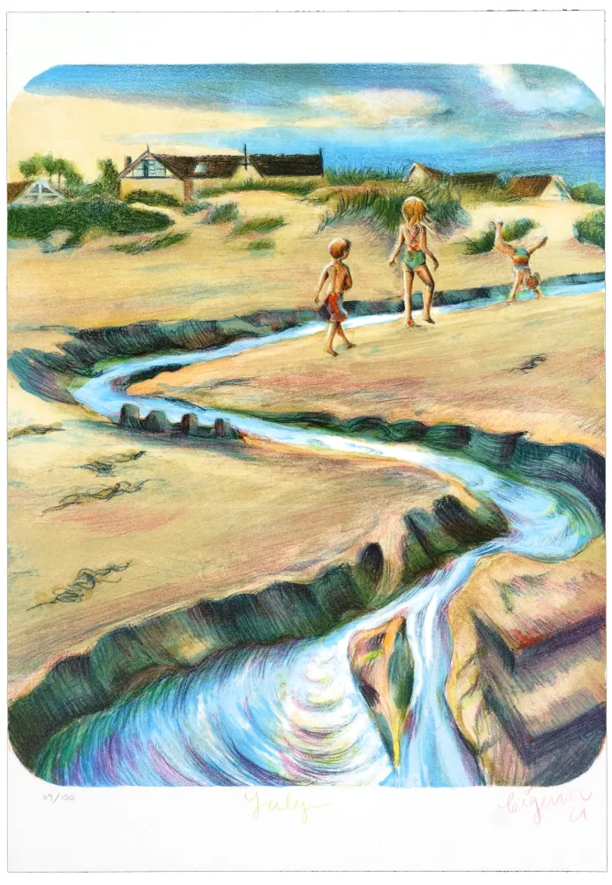 Lithograph Bigum - July