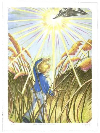 Lithograph Bigum - New times all the time