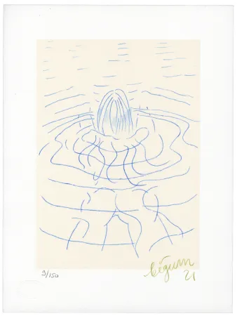 Lithograph Bigum - Sans Titre