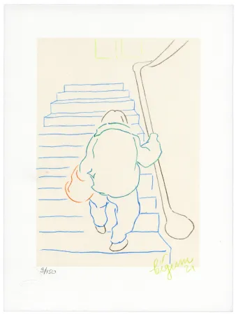 Lithograph Bigum - Sans Titre