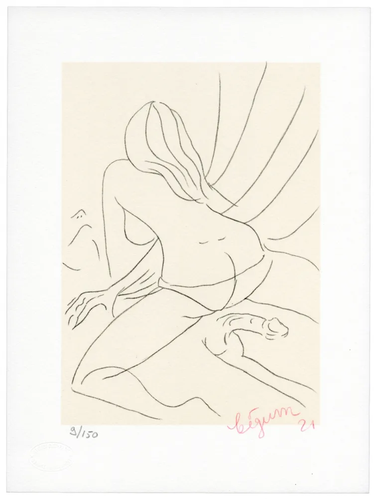 Lithograph Bigum - Sans titre