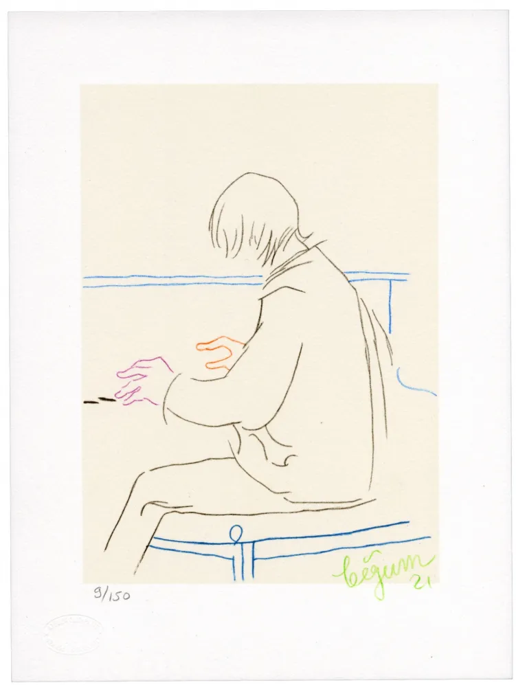 Lithograph Bigum - Sans titre