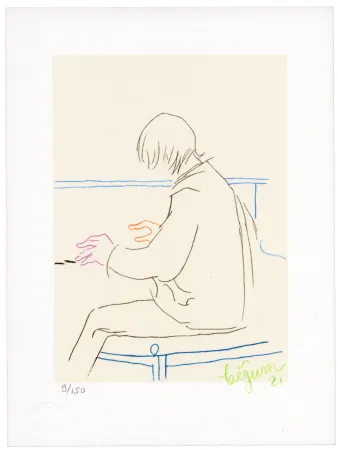 Lithograph Bigum - Sans titre