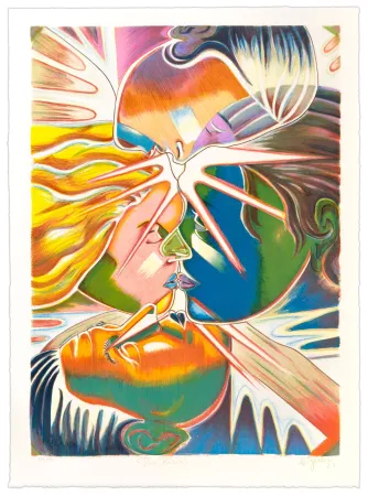 Lithograph Bigum - The Kisses
