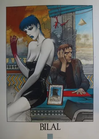 Lithograph Bilal - Sans titre