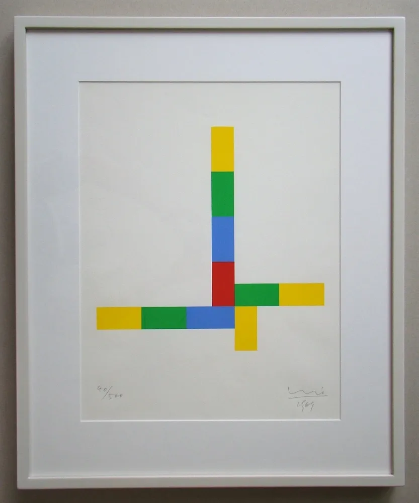 Screenprint Bill - Konkrete Komposition - 1969