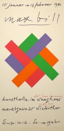 Screenprint Bill - Plakat Kunsthalle Winterthur