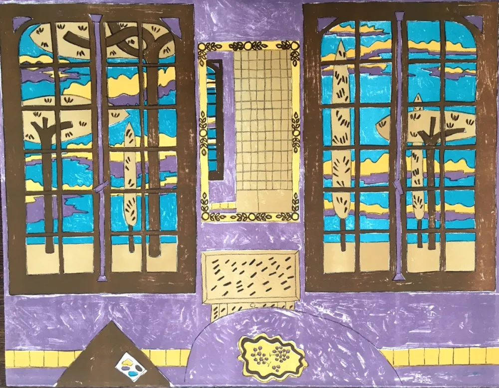 Lithograph Bioulès - Automne