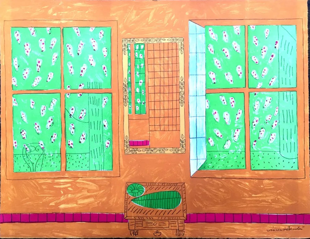 Lithograph Bioulès - Eté