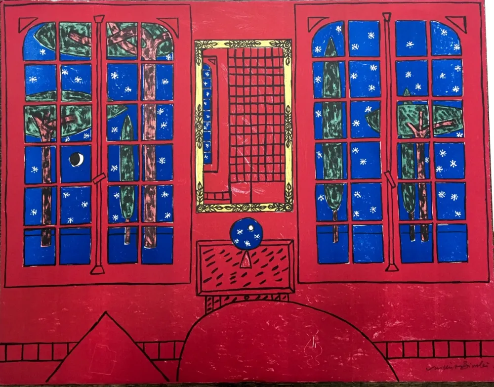 Lithograph Bioulès - Hiver