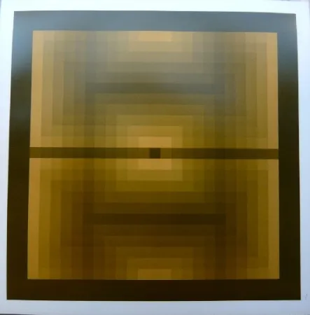 Lithograph Bird - Tribute to Vasarely 5