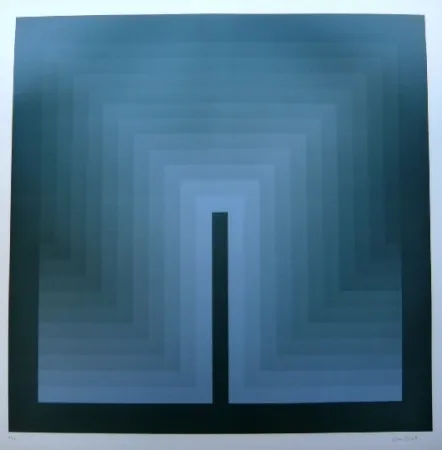 Lithograph Bird - Tribute to vasarely 9