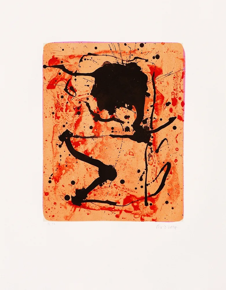 Lithograph Bird - Untitled